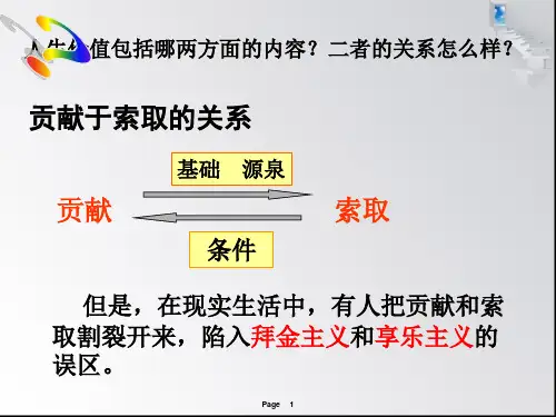 7.2.2走出拜金主义和享乐主义的误区
