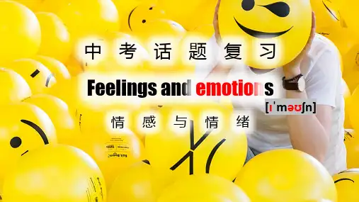 2024年中考英语情感与情绪写作课件