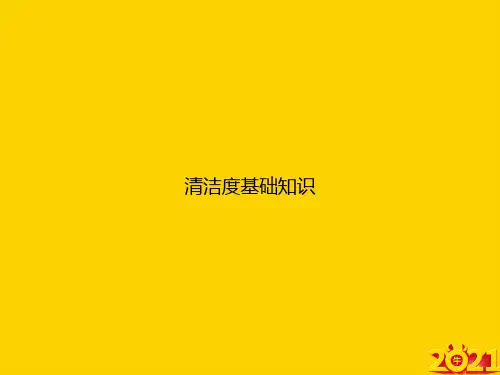 清洁度基础知识ppt正式完整版