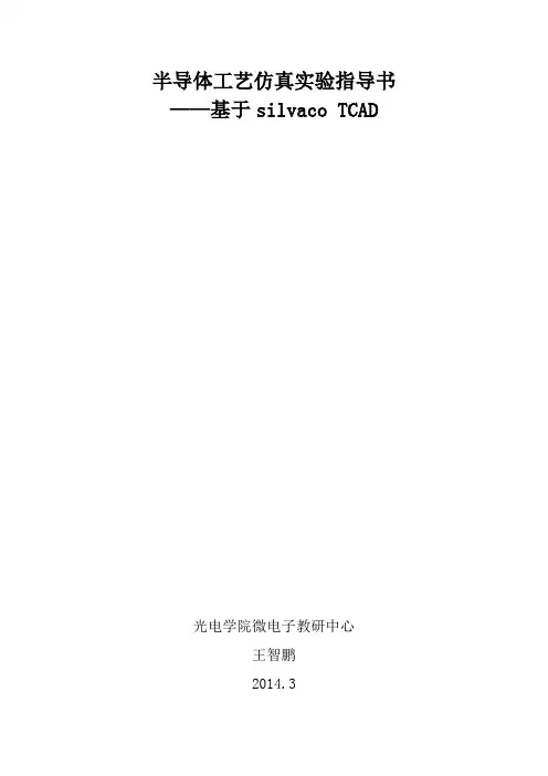 半导体工艺仿真指导书