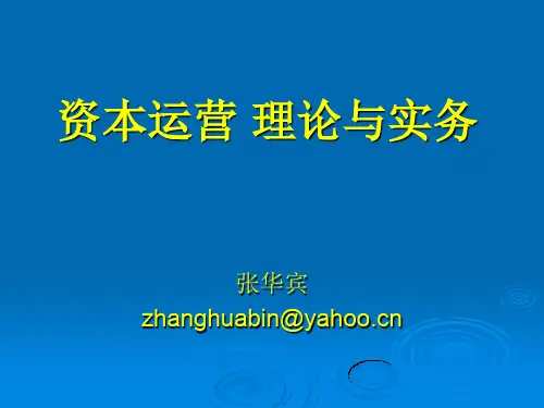01资本运营概论(PPT43页)