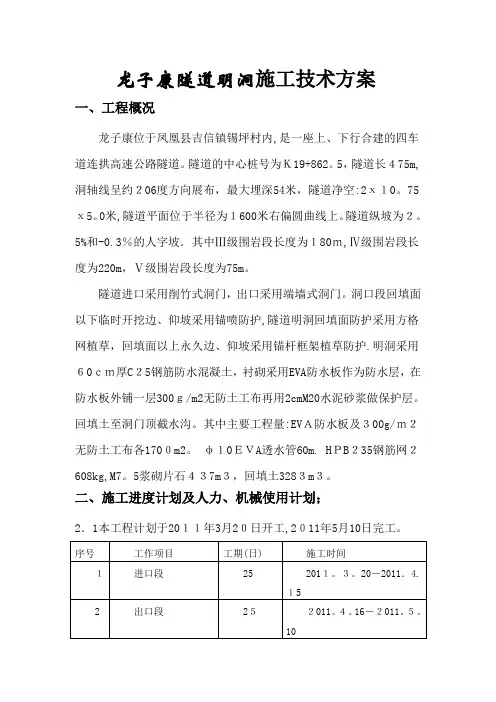 隧道工程-明洞施工开工报告【可编辑范本】