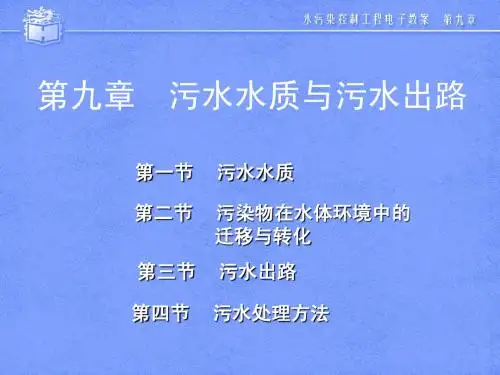 水污染控制工程第九章