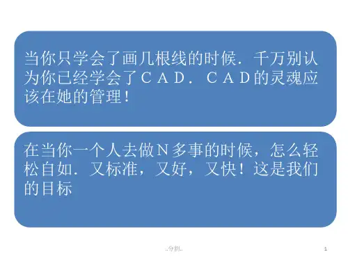 CAD布局应用画图、布局、打印、出图【创意版】.ppt