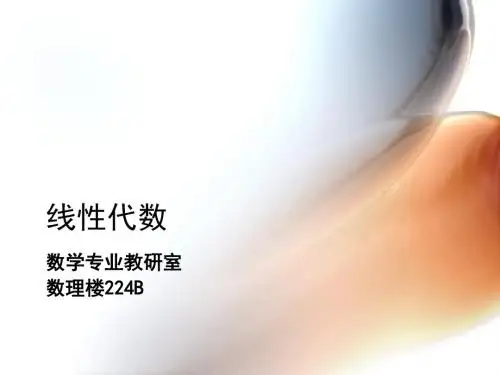 线性代数-行列式-PPT文档资料