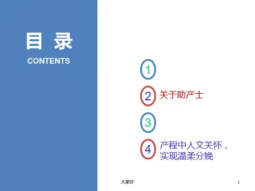 产程中的人文关怀课件