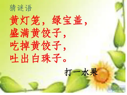 三年级作文课写桔子完整ppt课件