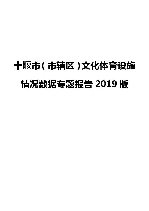 十堰市(市辖区)文化体育设施情况数据专题报告2019版