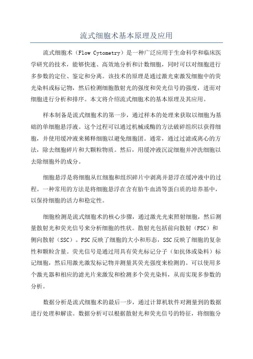 流式细胞术基本原理及应用