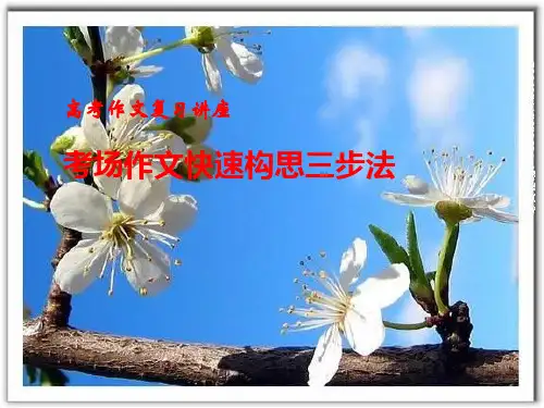 高中作文_考场作文快速构思三步法