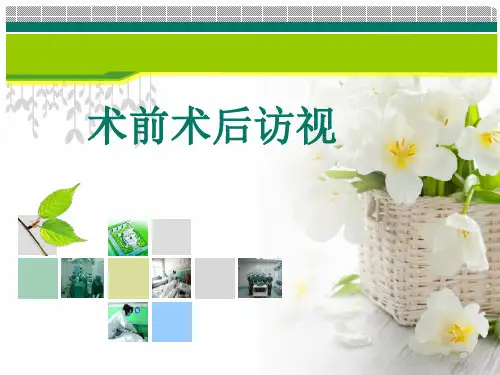 术前术后访视ppt课件