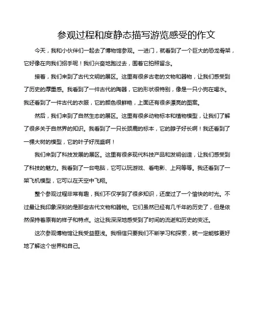 参观过程和度静态描写游览感受的作文