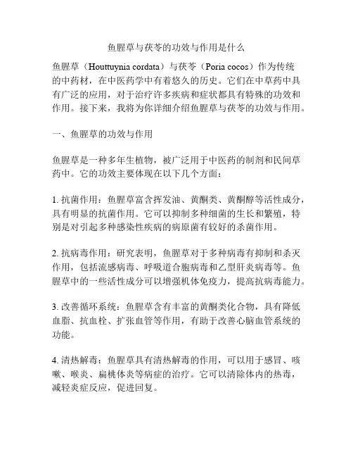 鱼腥草与茯苓的功效与作用是什么
