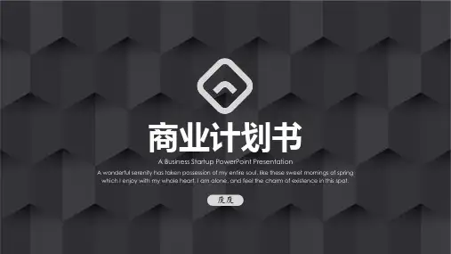 简约商务风商业计划书模板ppt