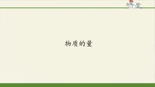 人教版高中化学必修1第二章第三节课件-物质的量