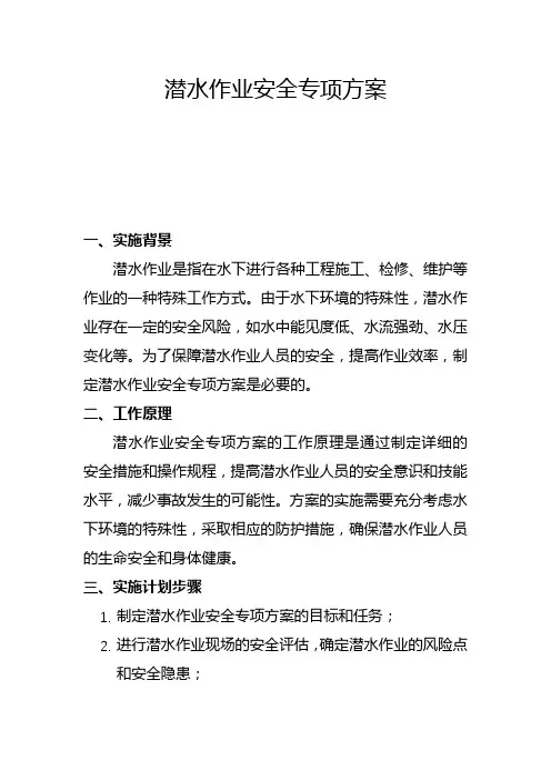 潜水作业安全专项方案(六)