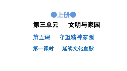 第五课  第一课时(九年级道德与法治上册课后作业)