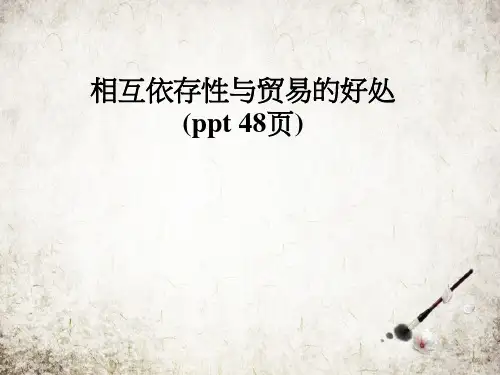 相互依存性与贸易的好处(ppt 48页)