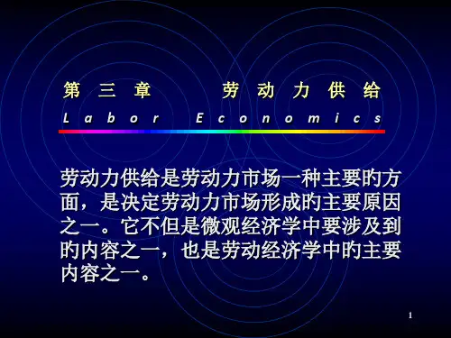 劳动供给理论