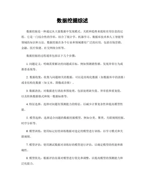 数据挖掘综述