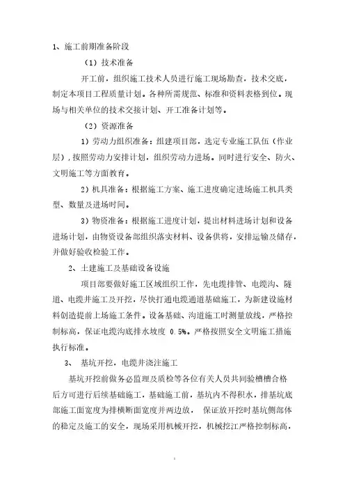 10KV线路迁改方案