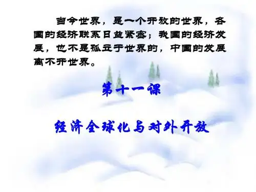 面对经济全球化课件