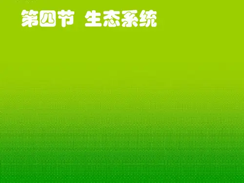 七年级生物上册-第四节-生态系统课件-人教新课标版