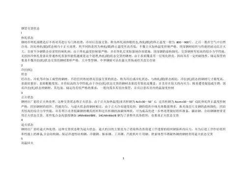 钢管交货状态