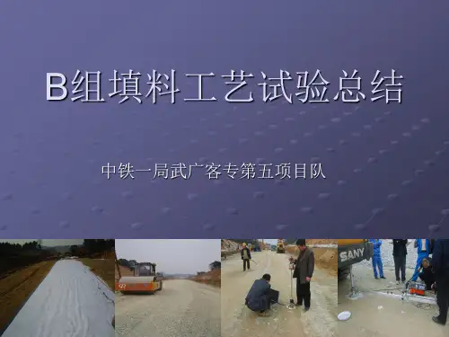 B组填料工艺试验1