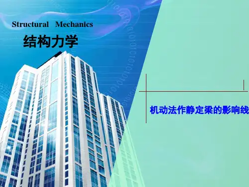 结构力学-机动法作静定梁的影响线