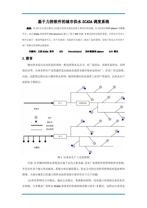 城市供水SCADA调度系统方案简介