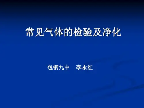 中考化学专题复习：常见气体的检验与净化综合实验(共19张PPT)