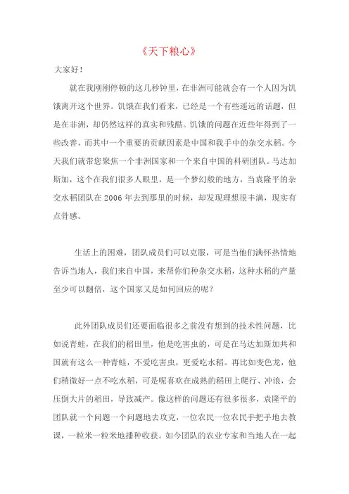 2019主持人大赛邹韵稿件
