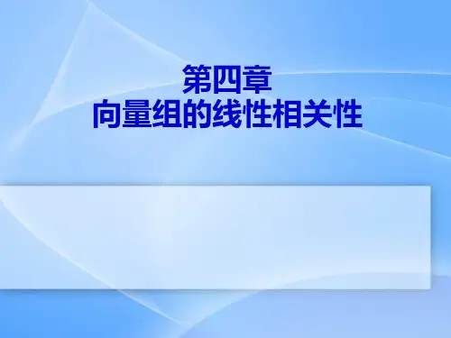 同济大学线性代数第四章PPT课件