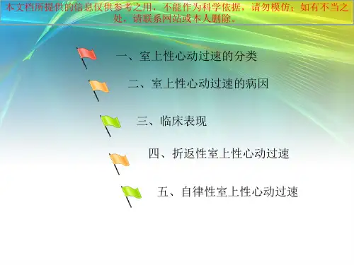 室上性心动过速培训课件