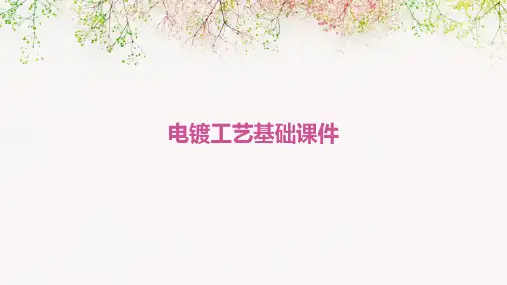 电镀工艺基础课件