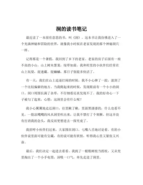 洞的读书笔记