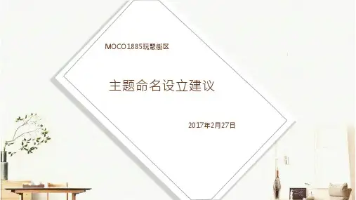 主题商业街区命名方案