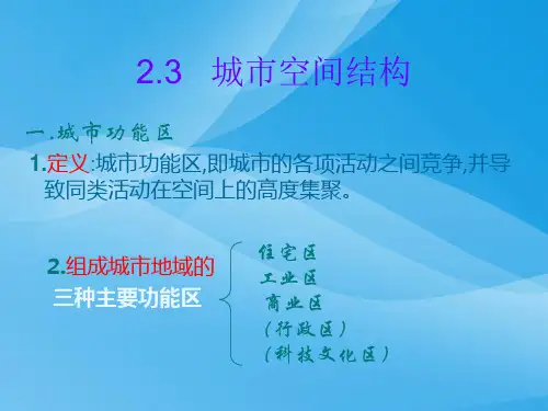 城市空间结构ppt11 鲁教版优质课件