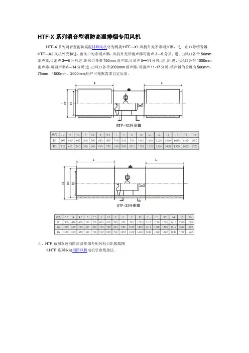 双速消防排烟专用风机引出接线图