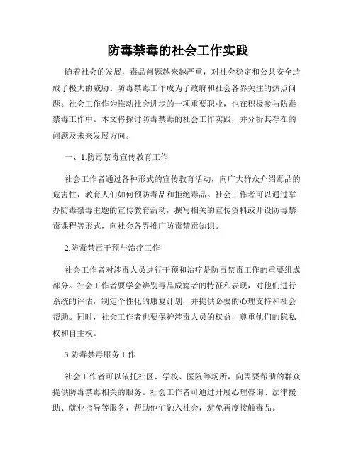 防毒禁毒的社会工作实践