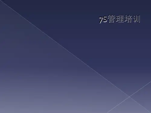 7S管理培训