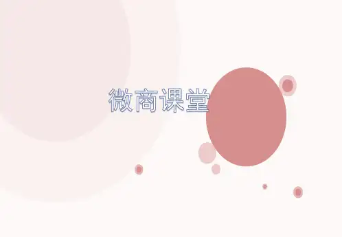 25初识微商(幻灯片)