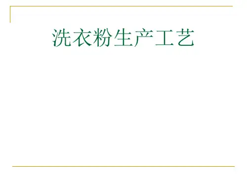 洗衣粉生产工艺 2