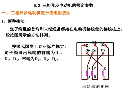 三相异步电动机的额定参数