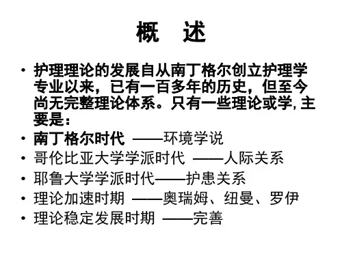 护理理论概述