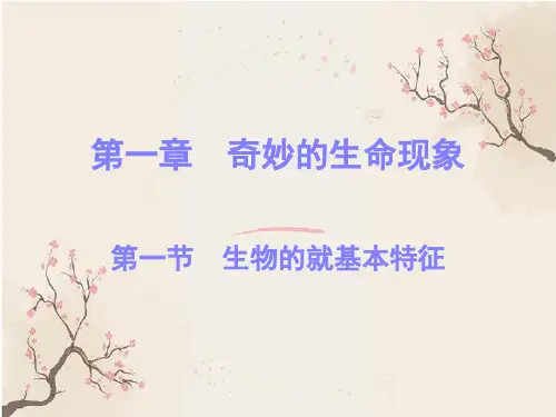 奇妙的生命现象PPT教学课件