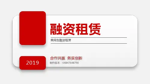 乘用车融资租赁报告2019