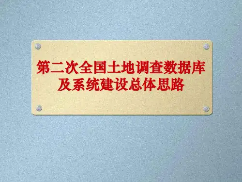第二次全国土地调查数据库
