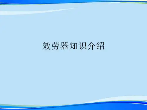 服务器知识介绍.完整版ppt资料
